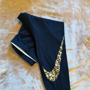 Nike Kids Leggings with Leopard Swoosh